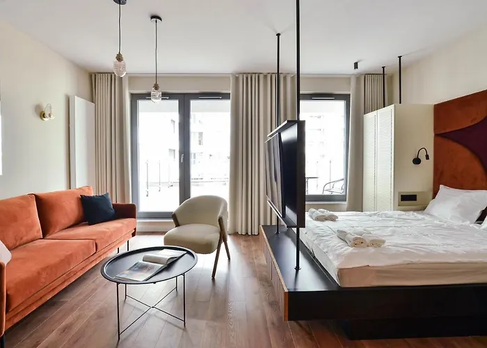 Apartmán Citystay Modernistyczny Z Tarasem W Centrum Gdyni Gdyně